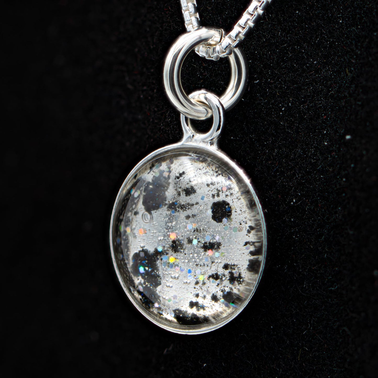 Nebula Fire Pendant - Birth of the Solar System Necklace - Allende Meteorite