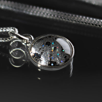 Nebula Fire Pendant - Birth of the Solar System Necklace - Allende Meteorite