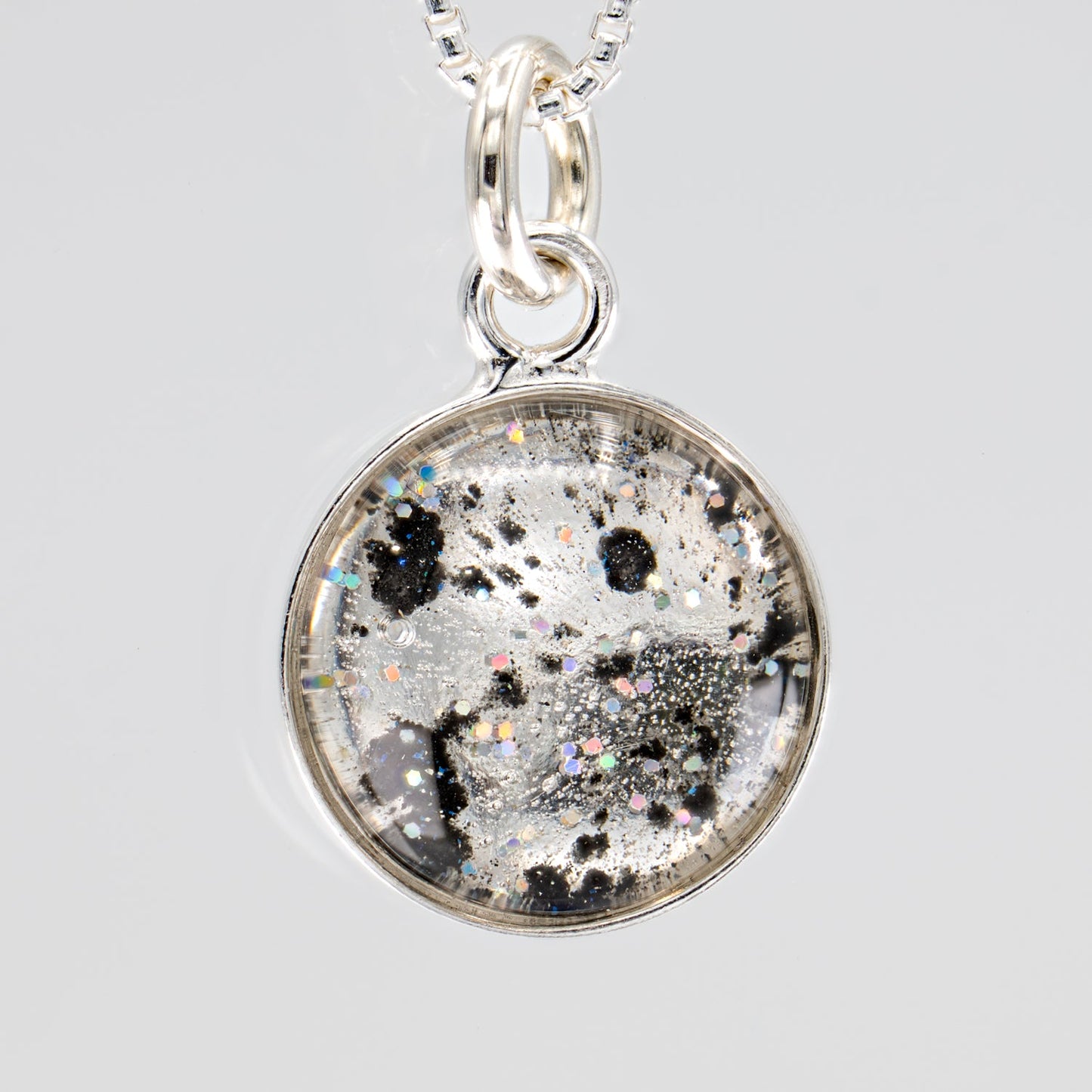 Nebula Fire Pendant - Birth of the Solar System Necklace - Allende Meteorite