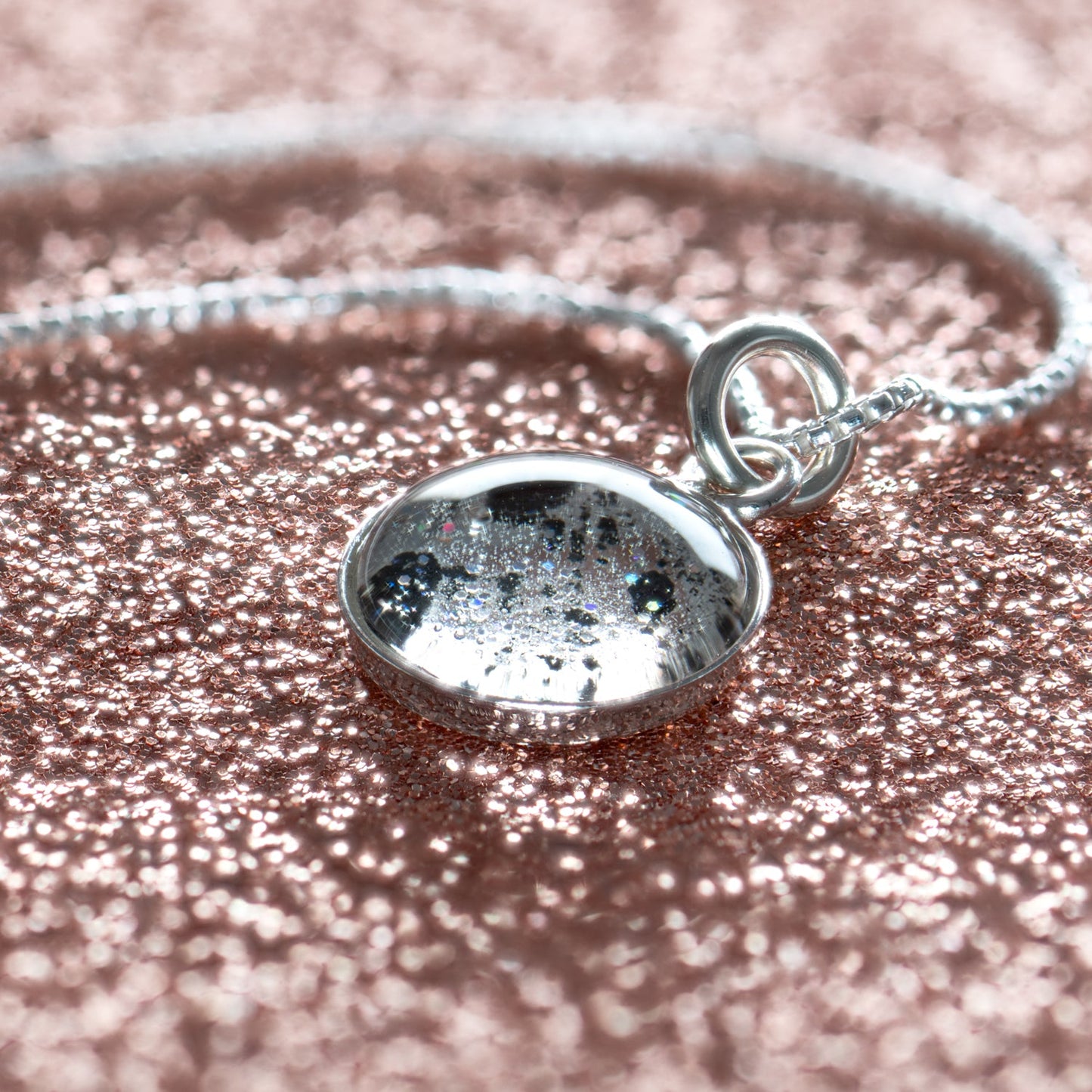 Nebula Fire Pendant - Birth of the Solar System Necklace - Allende Meteorite