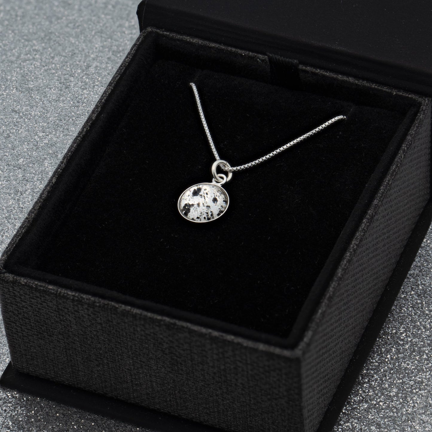 Nebula Fire Pendant - Birth of the Solar System Necklace - Allende Meteorite