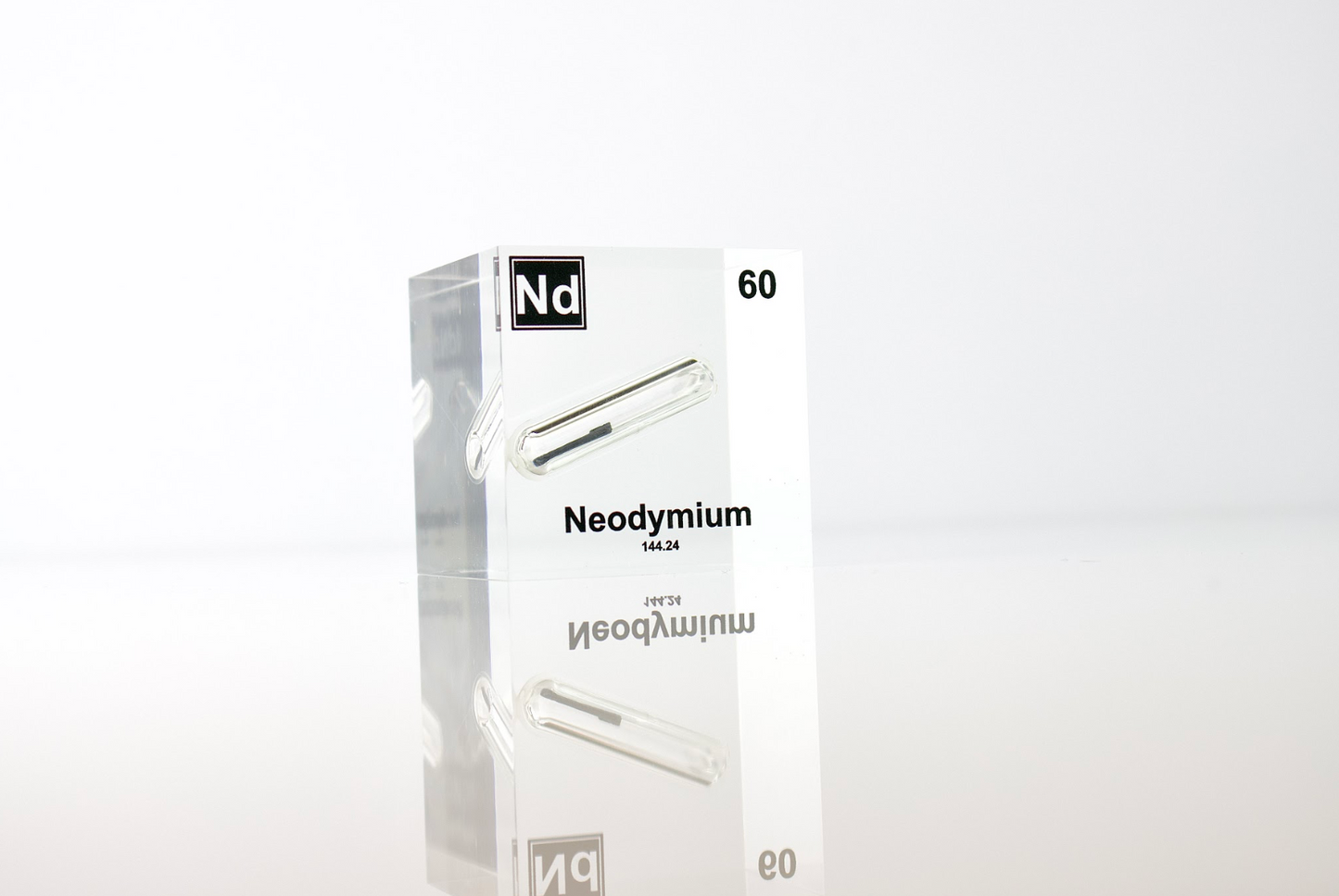 Neodymium Element Cube - 2" Acrylic Display - Atomic Number 60