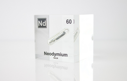 Neodymium Element Cube - 2" Acrylic Display - Atomic Number 60