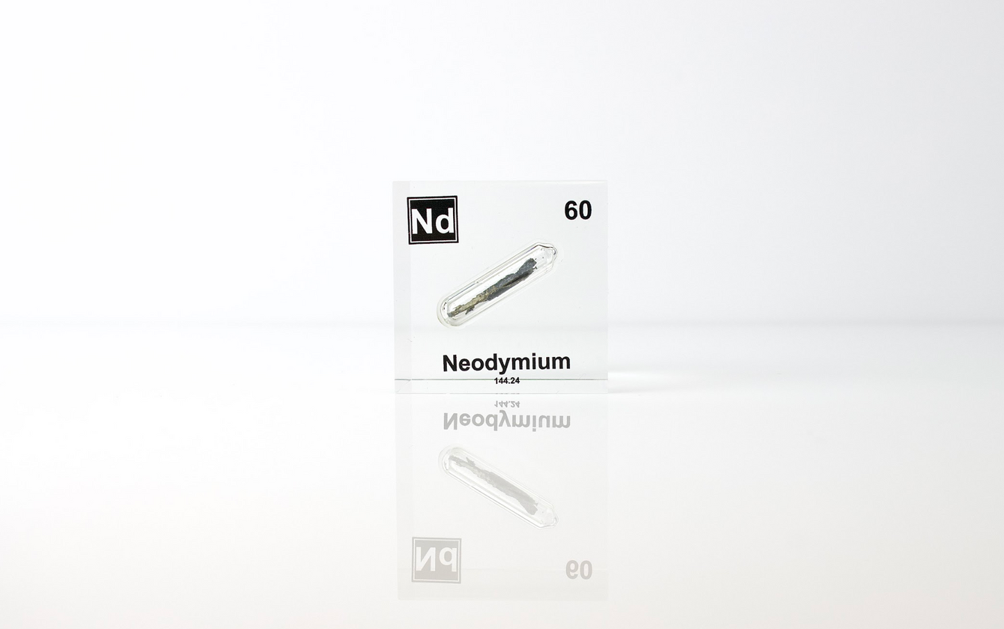 Neodymium Element Cube - 2" Acrylic Display - Atomic Number 60