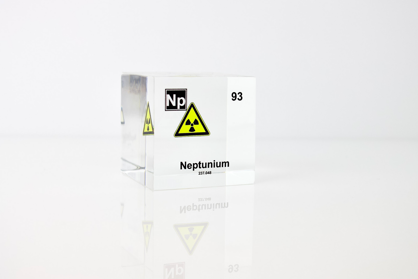 Neptunium Element Cube - 2" Acrylic Display - Atomic Number 93