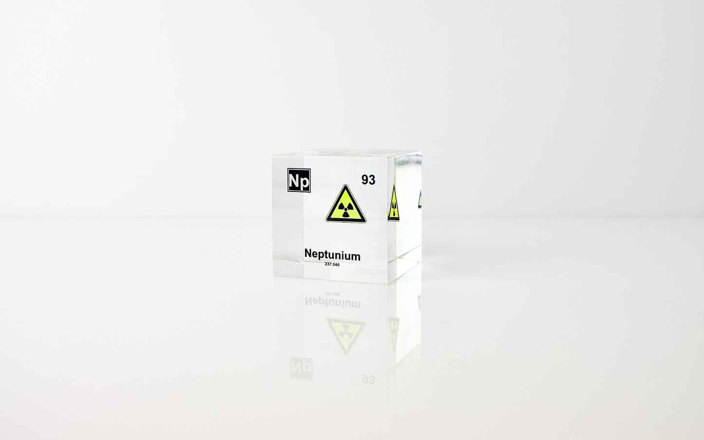 Neptunium Element Cube - 2" Acrylic Display - Atomic Number 93