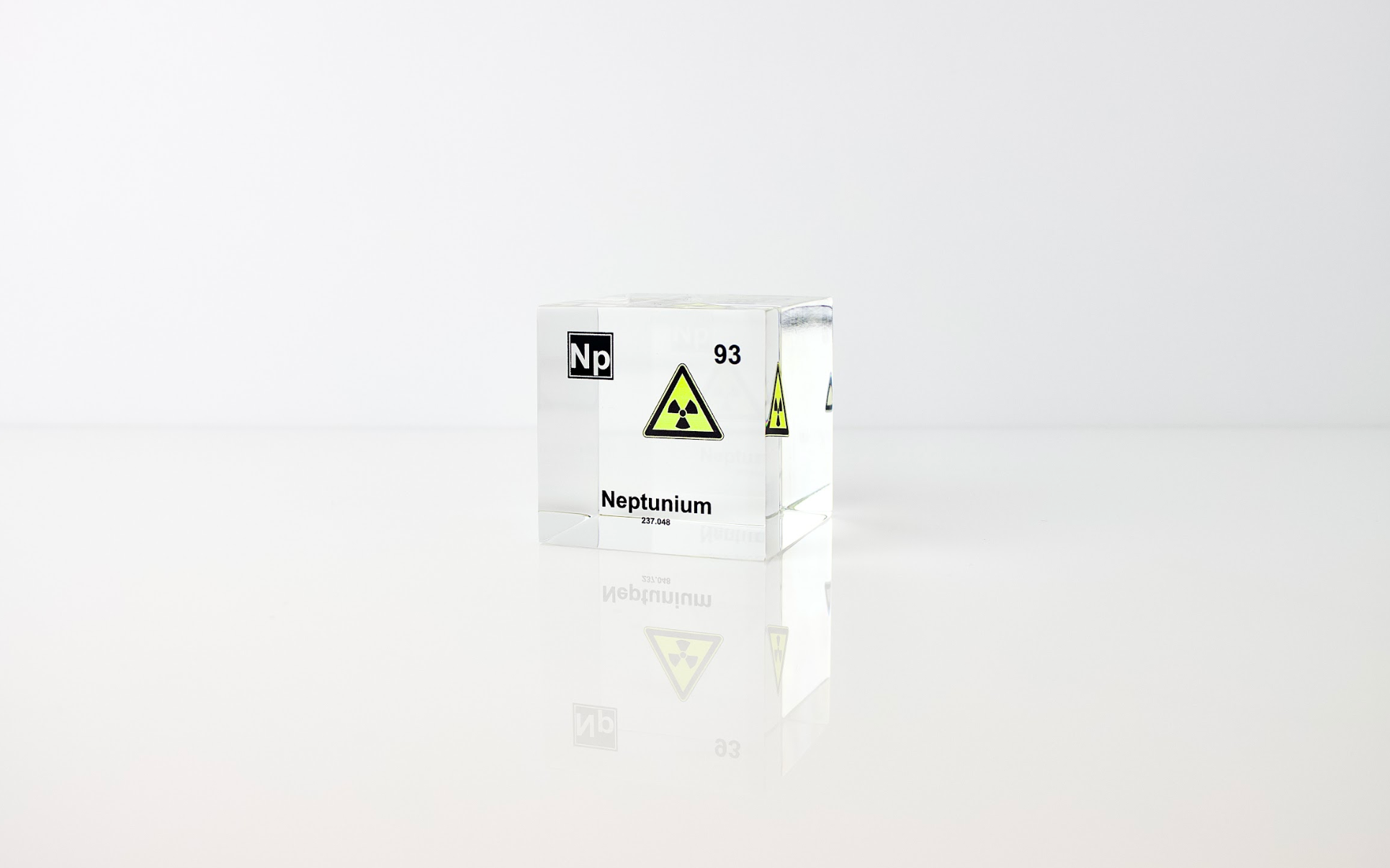 Neptunium Element Cube - 2" Acrylic Display - Atomic Number 93
