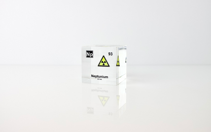 Neptunium Element Cube - 2" Acrylic Display - Atomic Number 93