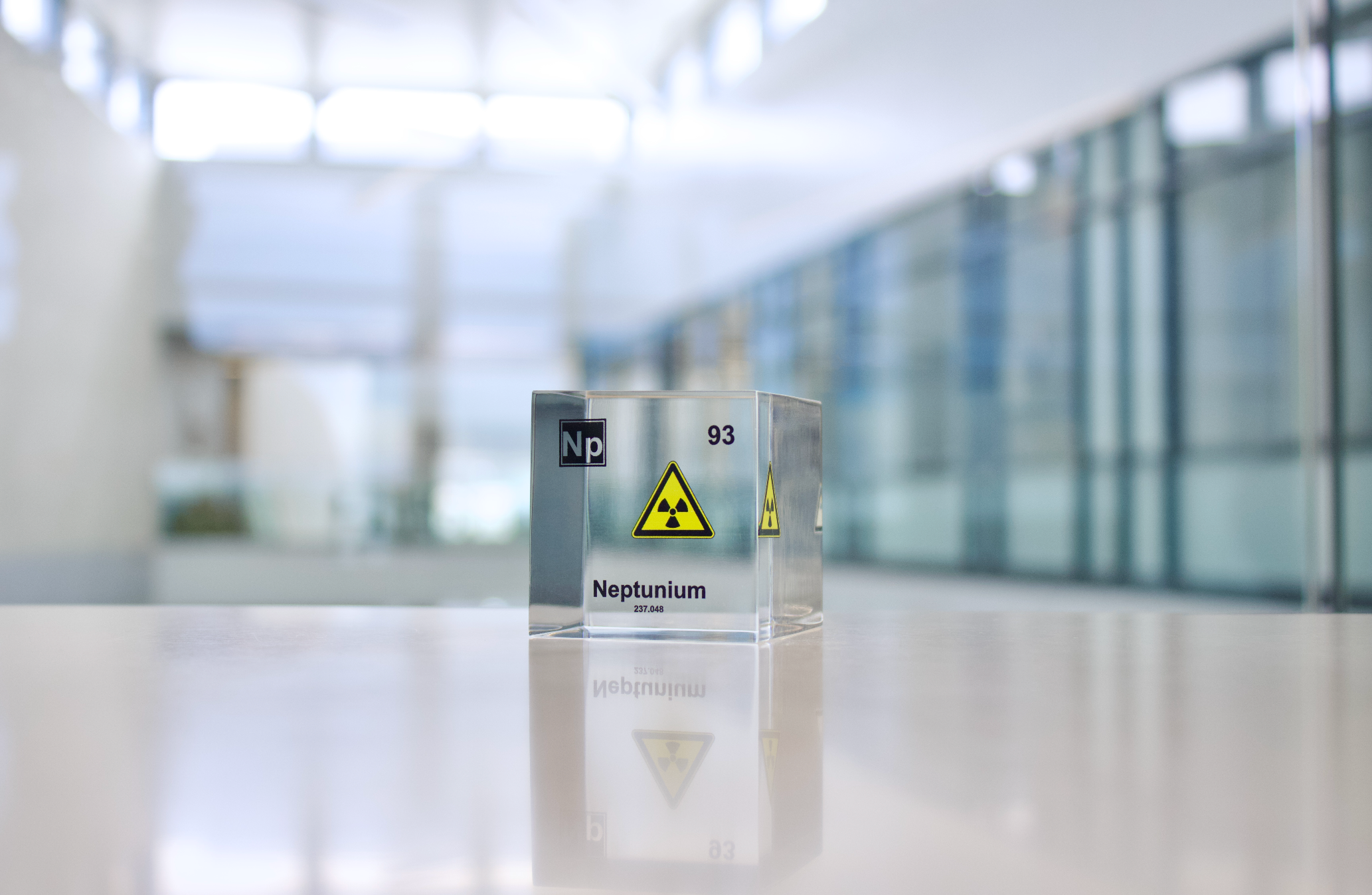 Neptunium Element Cube - 2" Acrylic Display - Atomic Number 93