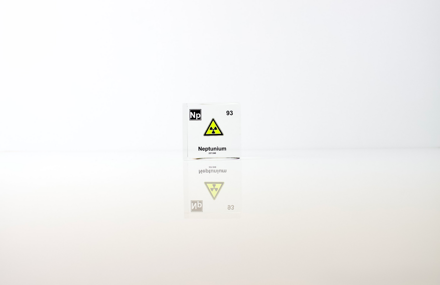 Neptunium Element Cube - 2" Acrylic Display - Atomic Number 93