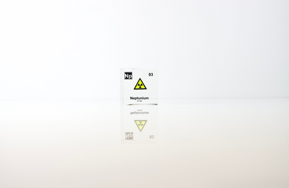 Neptunium Element Cube - 2" Acrylic Display - Atomic Number 93