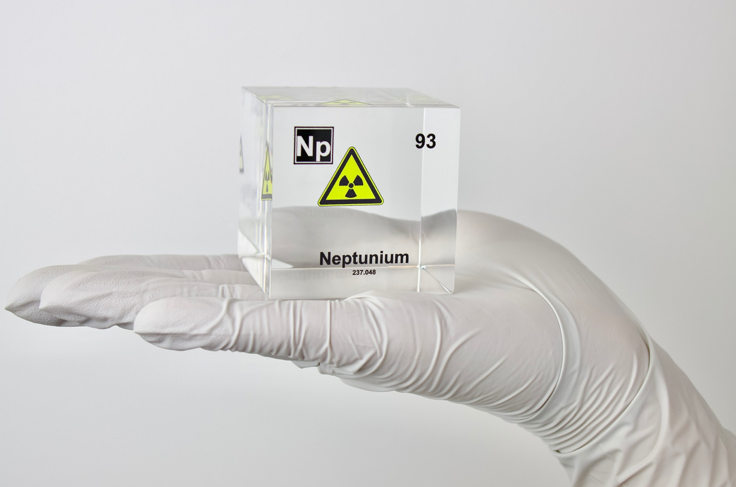 Neptunium Element Cube - 2" Acrylic Display - Atomic Number 93
