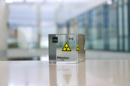 Nihonium Element Cube - 2" Acrylic Display - Atomic Number 113