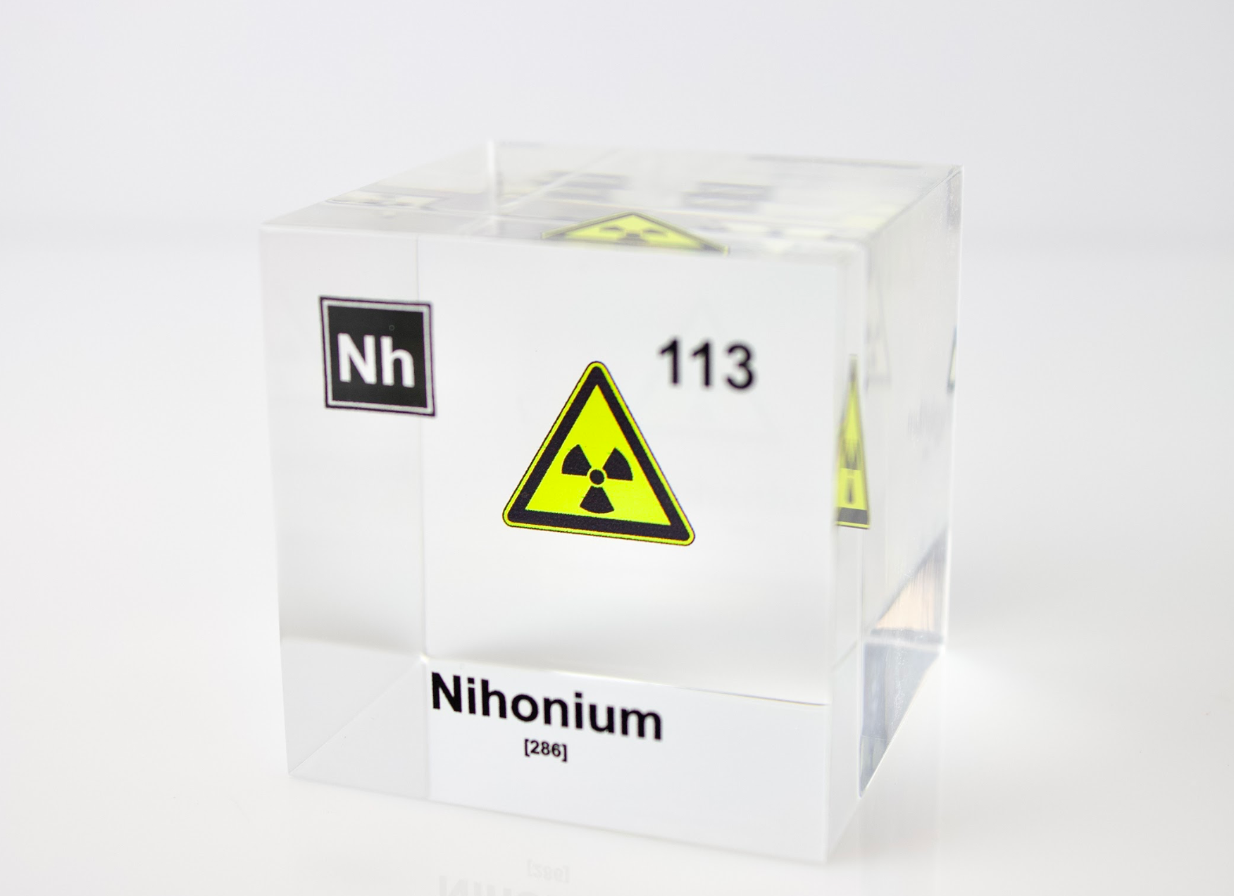 Nihonium Element Cube - 2" Acrylic Display - Atomic Number 113