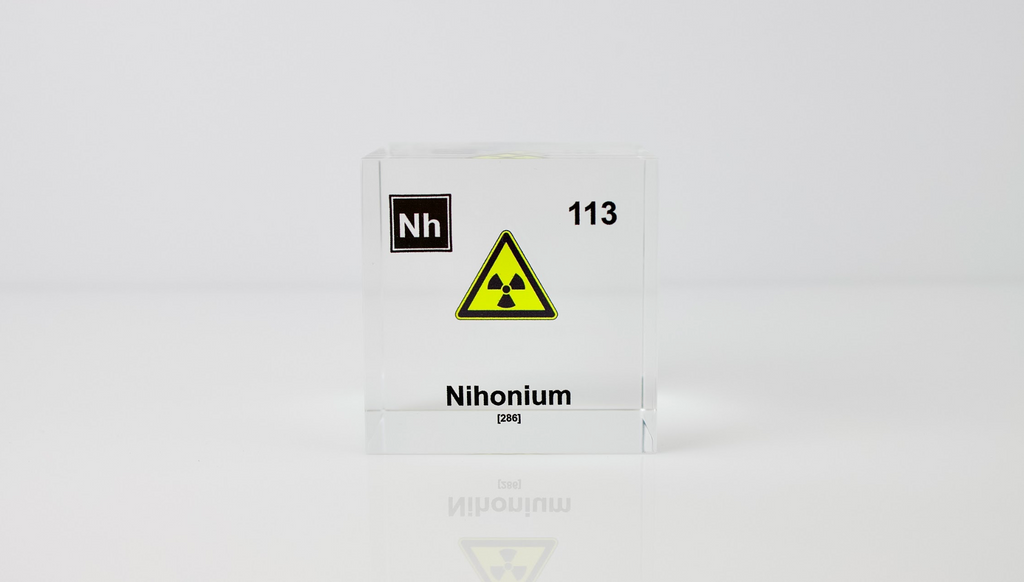 Nihonium Element Cube - 2" Acrylic Display - Atomic Number 113