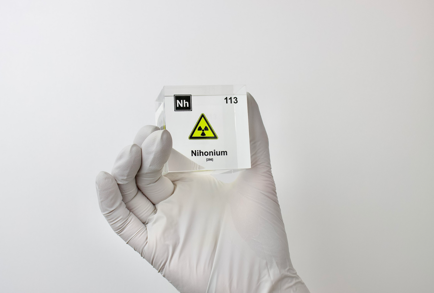 Nihonium Element Cube - 2" Acrylic Display - Atomic Number 113