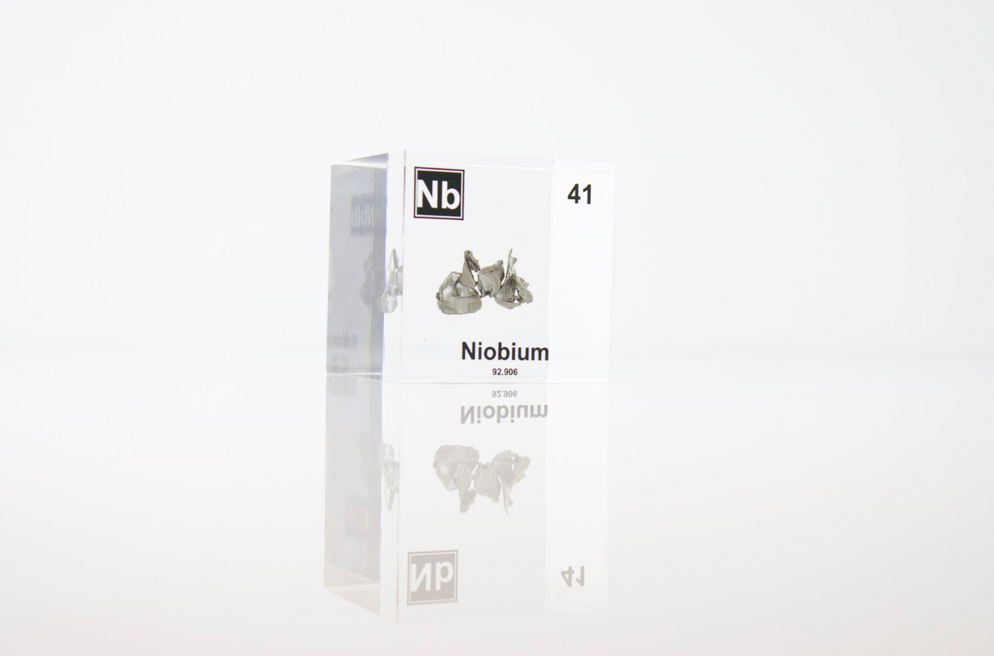 Niobium Element Cube - 2" Acrylic Display - Atomic Number 41