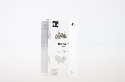 Niobium Element Cube - 2" Acrylic Display - Atomic Number 41