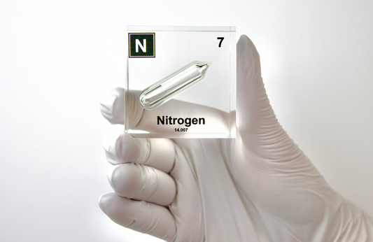 Nitrogen Element Cube - 2" Acrylic Display - Atomic Number 7