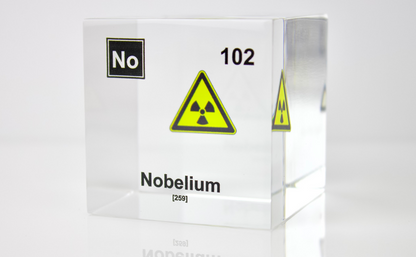Nobelium Element Cube - 2" Acrylic Display - Atomic Number 102
