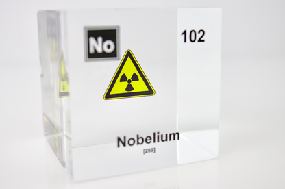 Nobelium Element Cube - 2" Acrylic Display - Atomic Number 102
