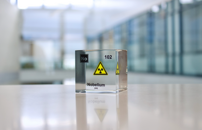 Nobelium Element Cube - 2" Acrylic Display - Atomic Number 102