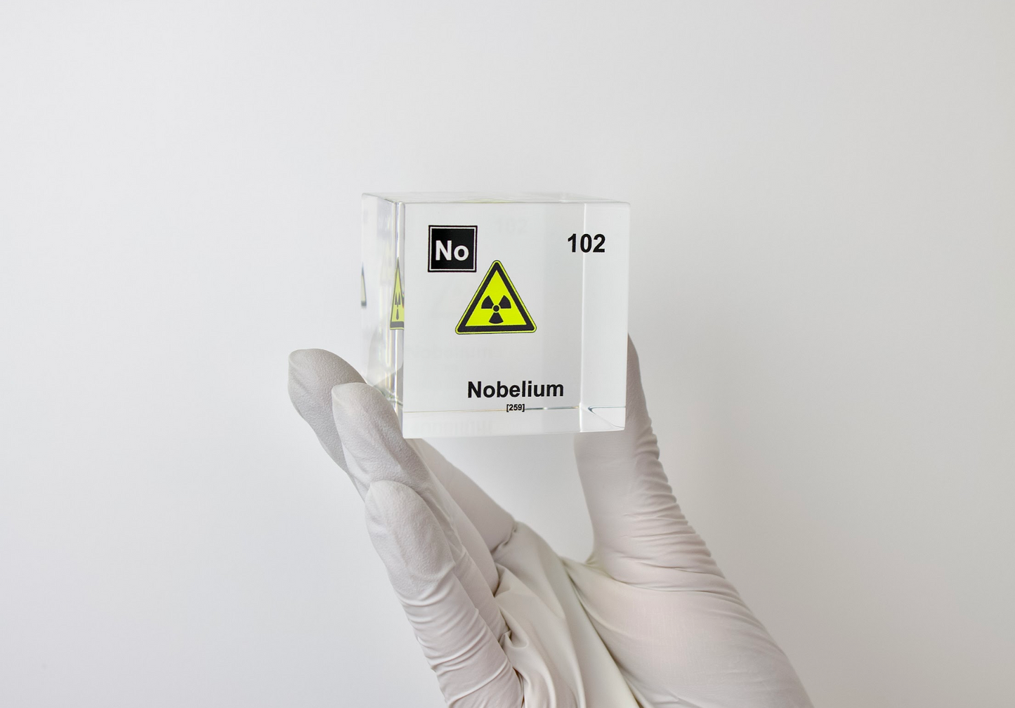 Nobelium Element Cube - 2" Acrylic Display - Atomic Number 102