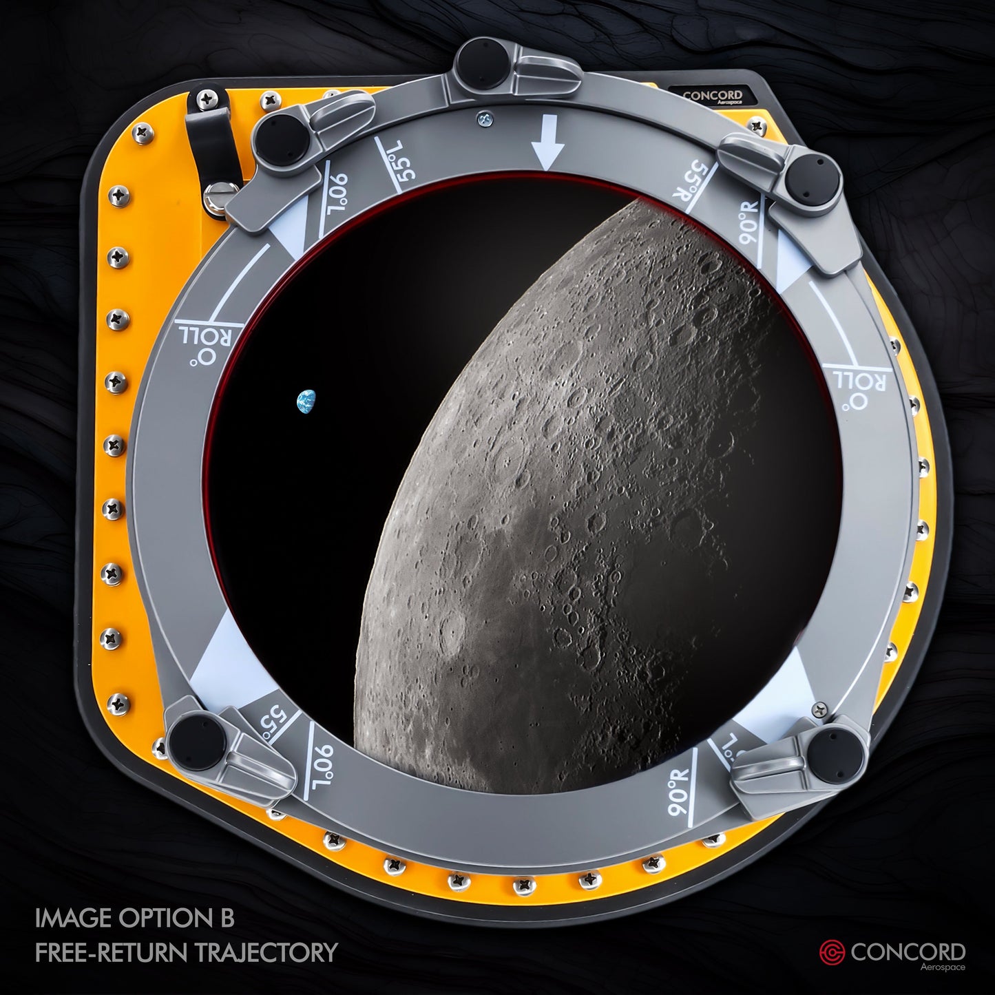 APOLLO 13 COMMAND MODULE ODYSSEY HATCH WINDOW