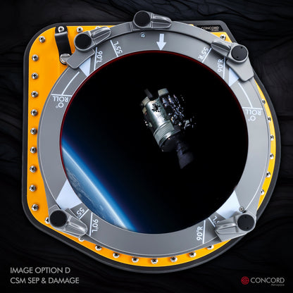 APOLLO 13 COMMAND MODULE ODYSSEY HATCH WINDOW