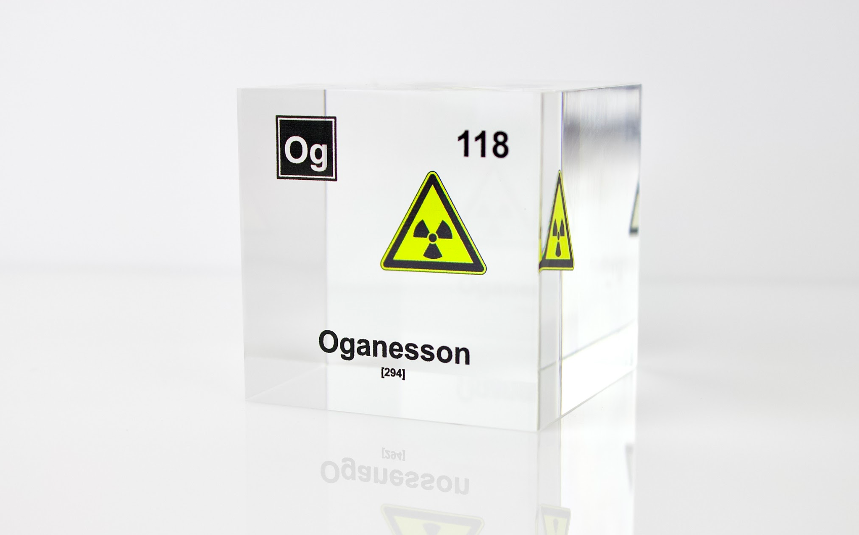 Oganesson Element Cube - 2" Acrylic Display - Atomic Number 118
