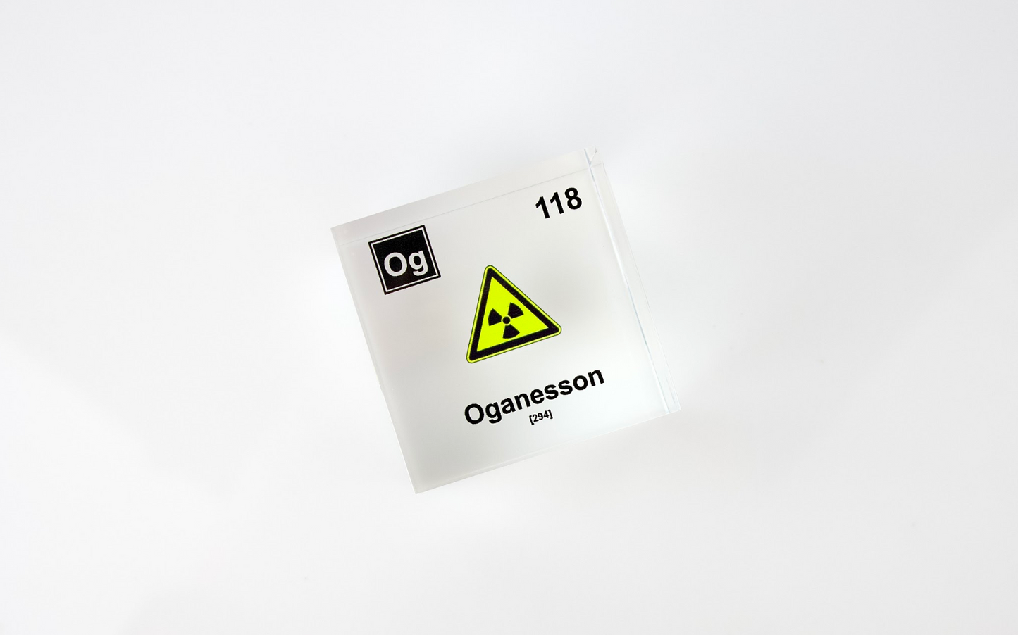 Oganesson Element Cube - 2" Acrylic Display - Atomic Number 118