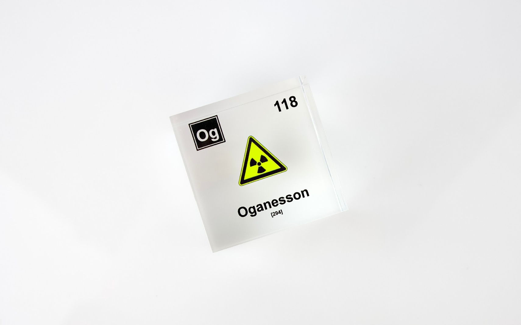 Oganesson Element Cube - 2" Acrylic Display - Atomic Number 118
