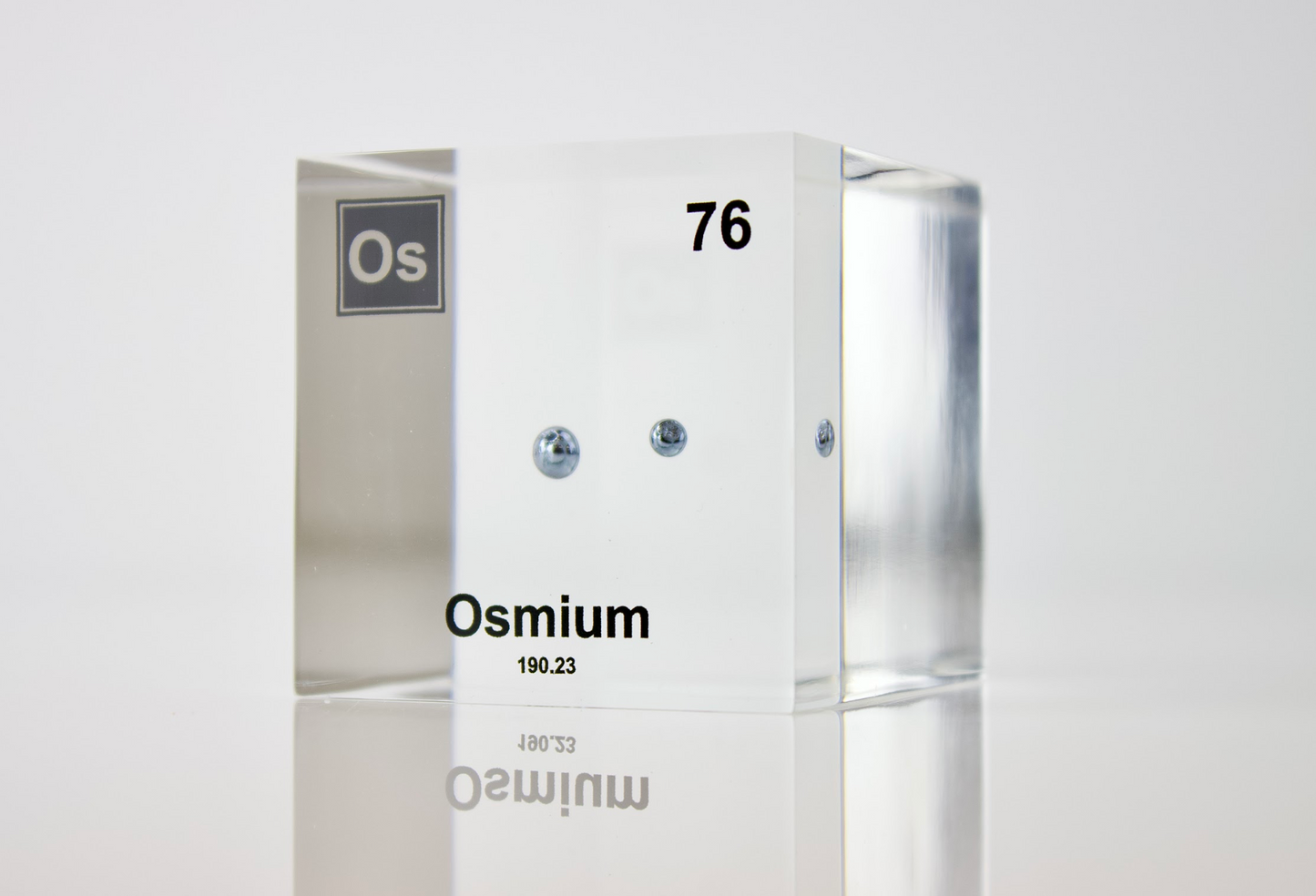 Osmium Element Cube - 2" Acrylic Display - Atomic Number 76