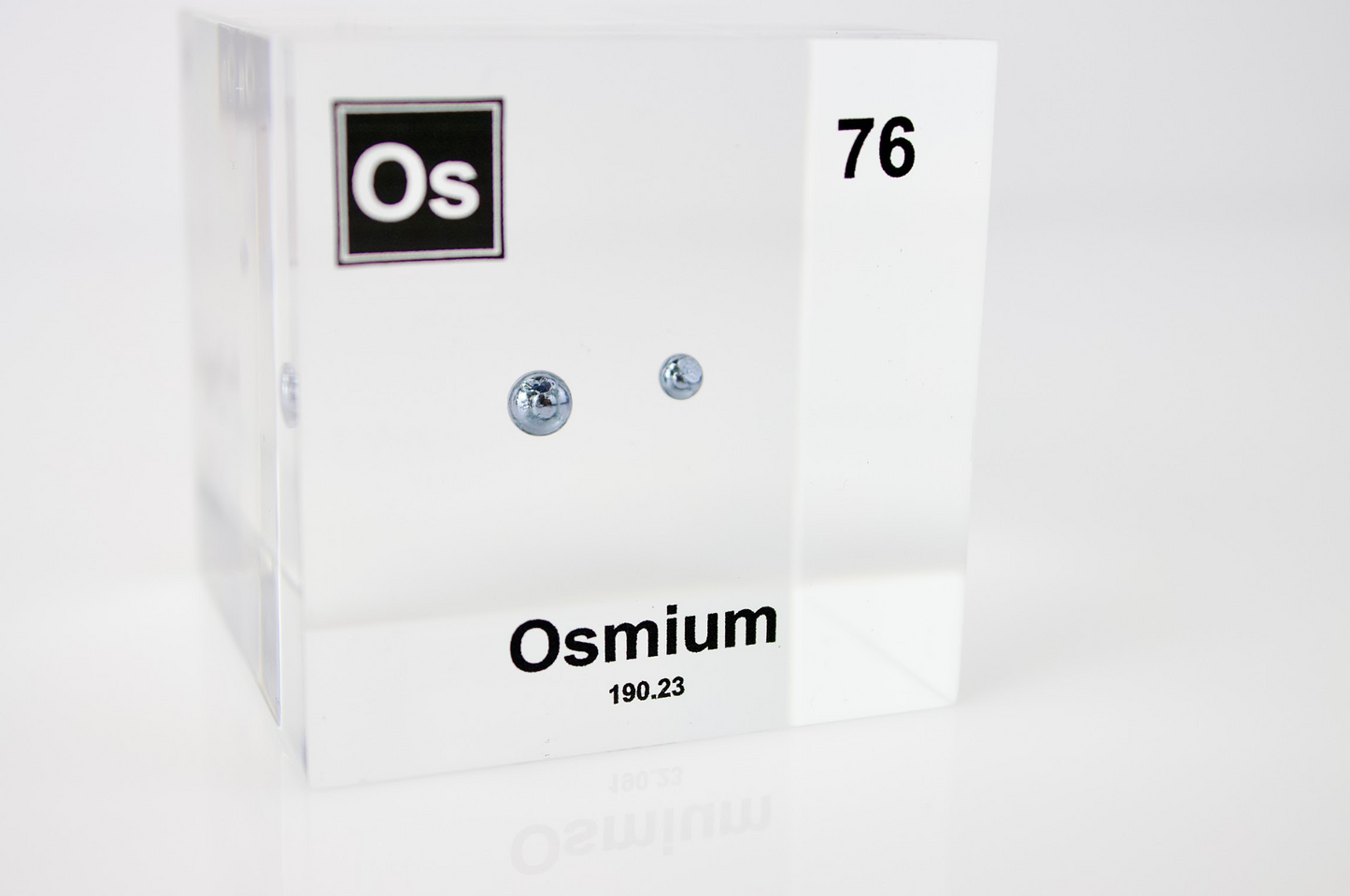 Osmium Element Cube - 2" Acrylic Display - Atomic Number 76