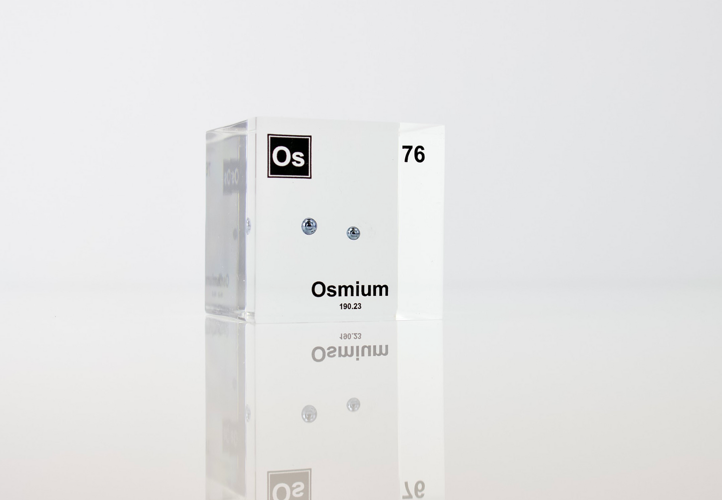 Osmium Element Cube - 2" Acrylic Display - Atomic Number 76