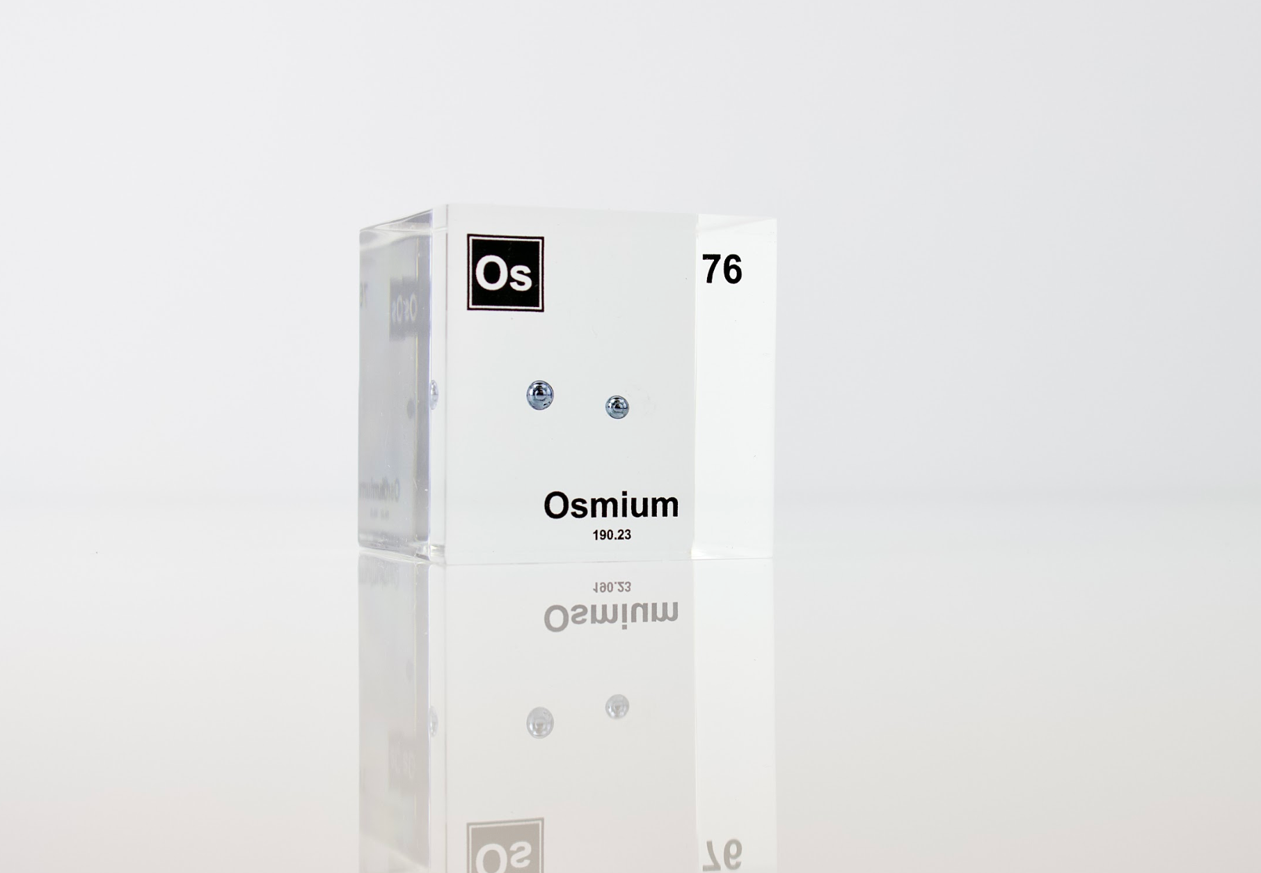Osmium Element Cube - 2" Acrylic Display - Atomic Number 76