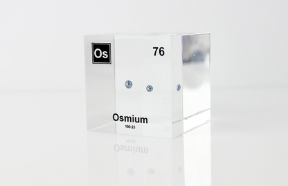 Osmium Element Cube - 2" Acrylic Display - Atomic Number 76