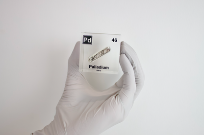 Palladium Element Cube - 2" Acrylic Display - Atomic Number 46