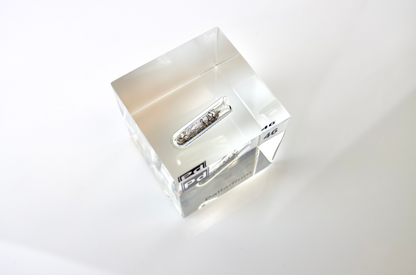 Palladium Element Cube - 2" Acrylic Display - Atomic Number 46