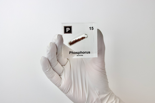 Phosphorus Element Cube - 2" Acrylic Display - Atomic Number 15