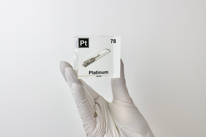 Platinum Element Cube - 2" Acrylic Display - Atomic Number 78