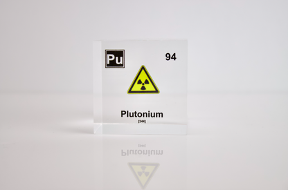 Plutonium Element Cube - 2" Acrylic Display - Atomic Number 94