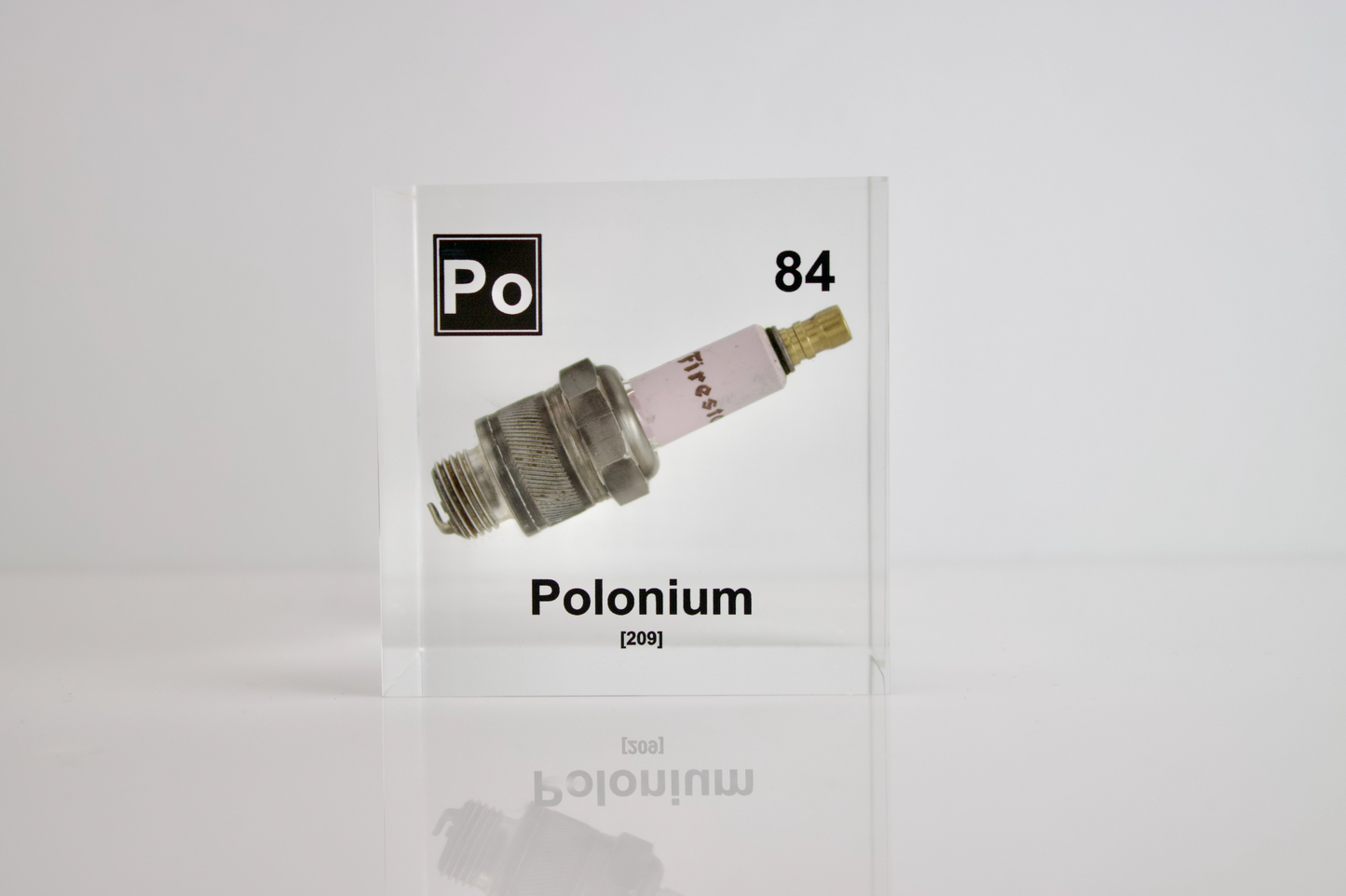 3 Inch Polonium Cube (Spark Plug Sample)