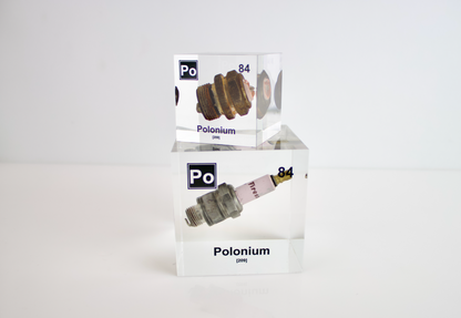 3 Inch Polonium Cube (Spark Plug Sample)