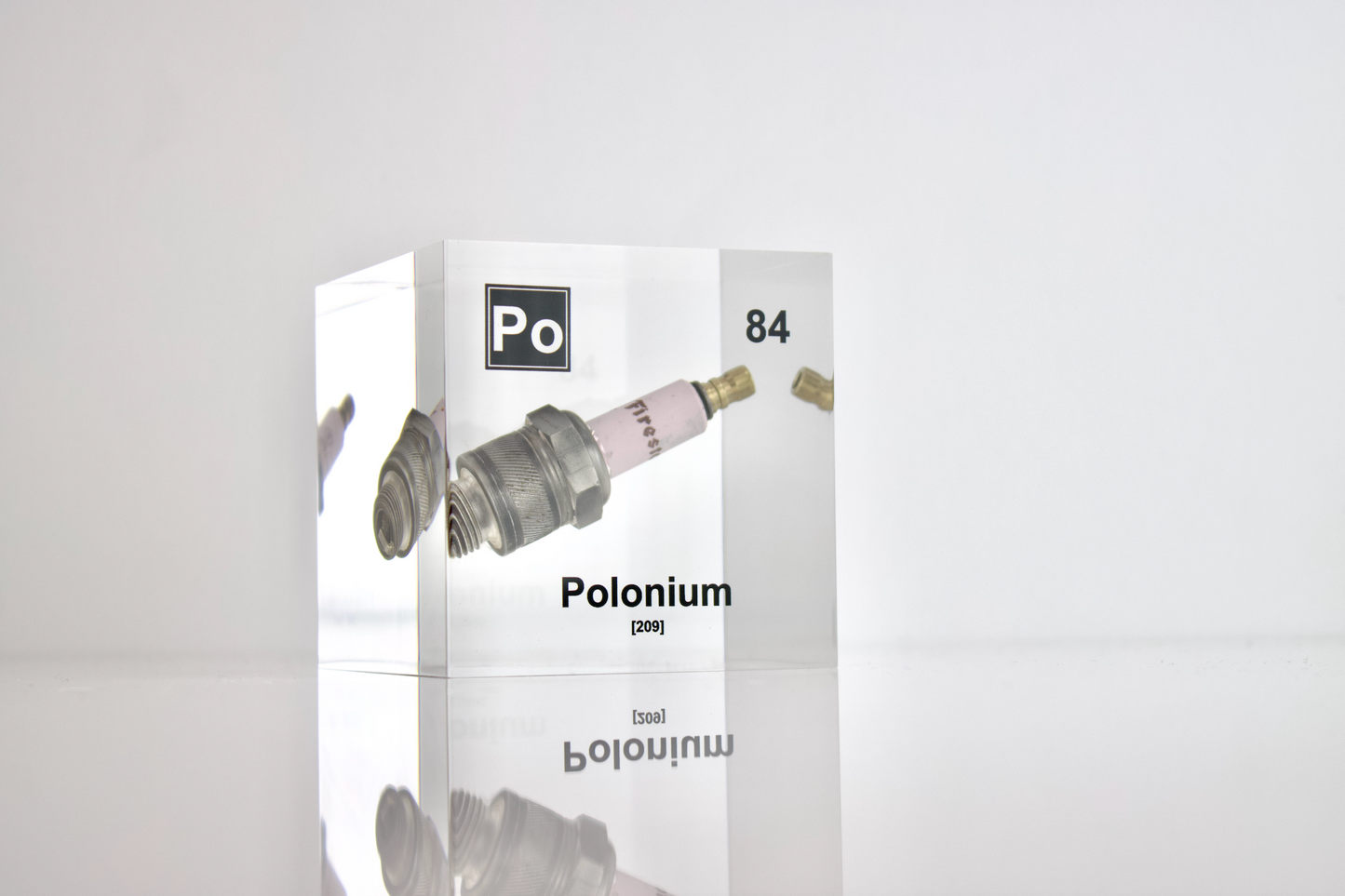 3 Inch Polonium Cube (Spark Plug Sample)