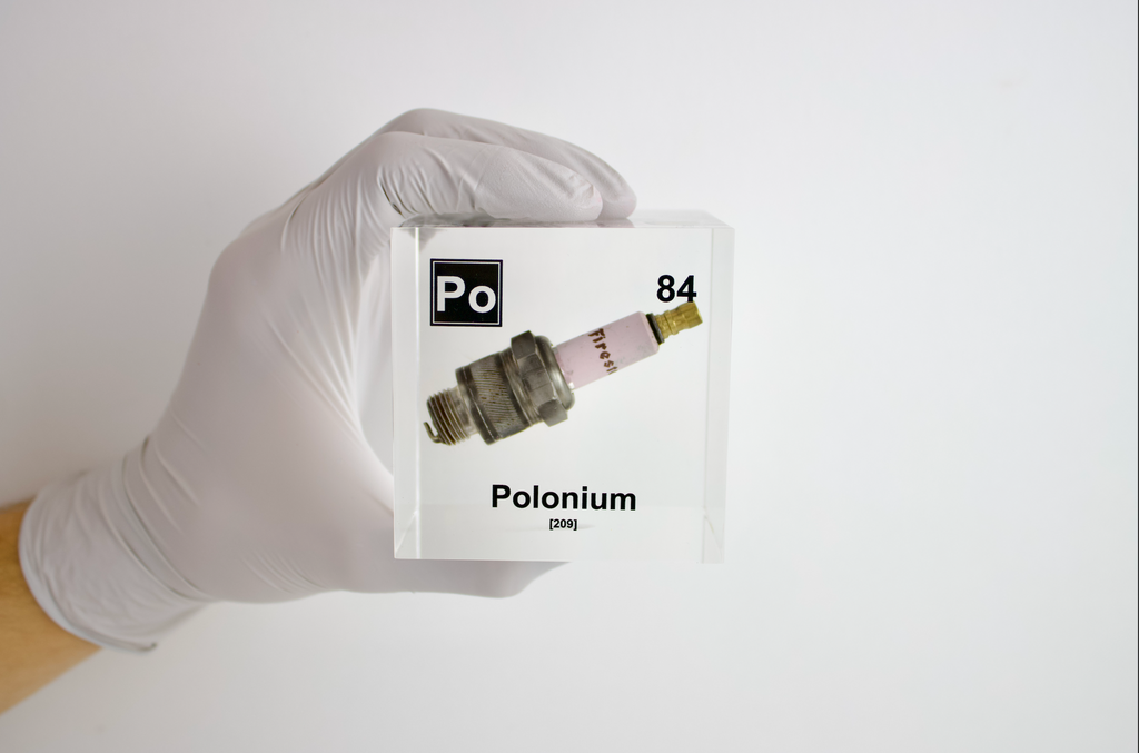 3 Inch Polonium Cube (Spark Plug Sample)