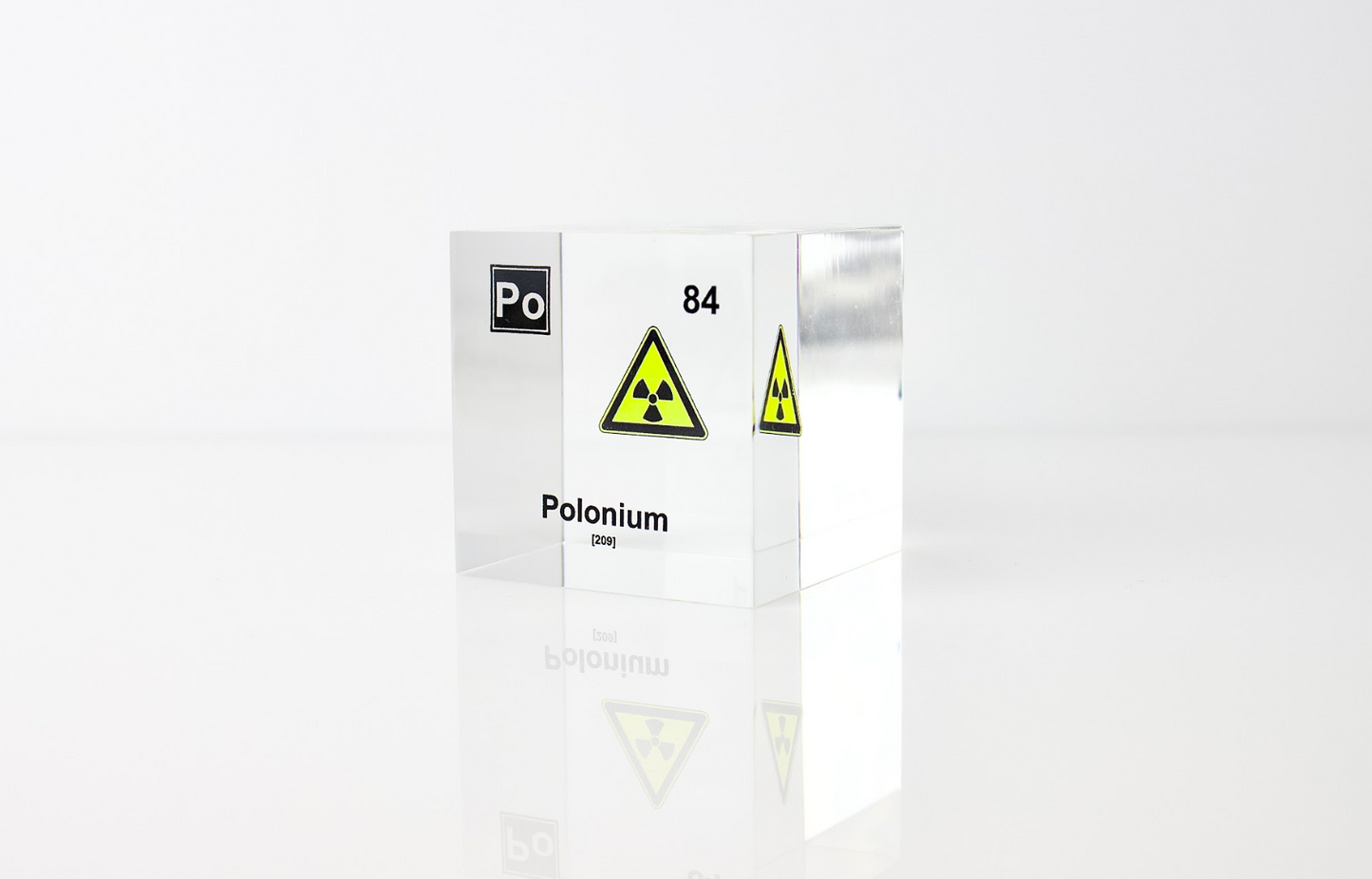 Polonium Element Cube - 2" Acrylic Display - Atomic Number 84