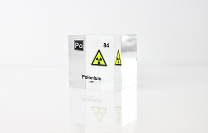 Polonium Element Cube - 2" Acrylic Display - Atomic Number 84