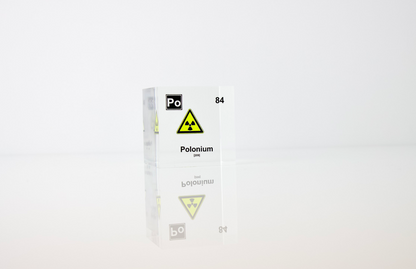Polonium Element Cube - 2" Acrylic Display - Atomic Number 84