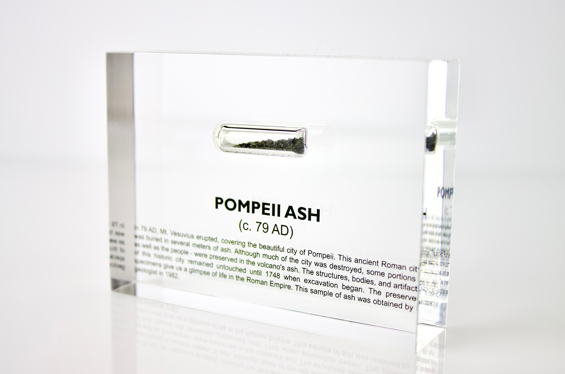Pompeii Ash Artifact Display
